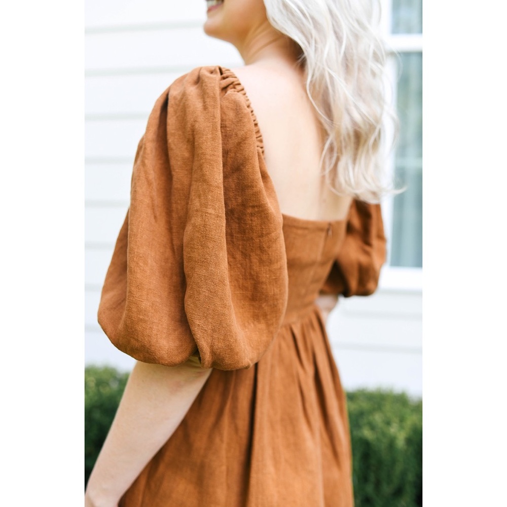 Sézane Carlie Dress - Camel - Picture 9 of 9